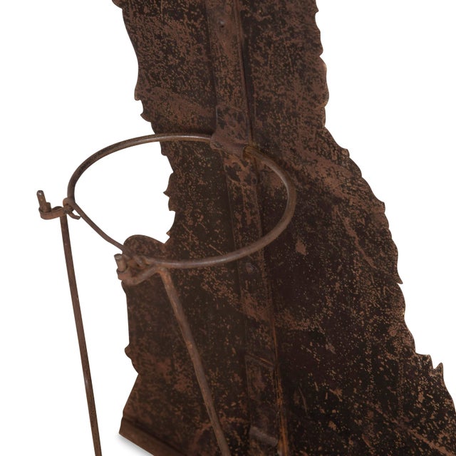 Red Tole Dummy Board, 1860s For Sale - Image 8 of 9