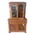 Antique French Carved Wood Hutch For Sale