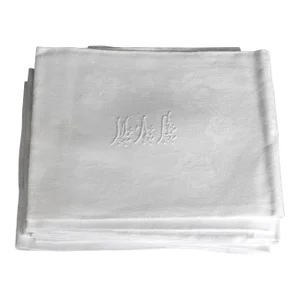 Antique French Dinner Napkins, "Mag" Monogram, Set of 12