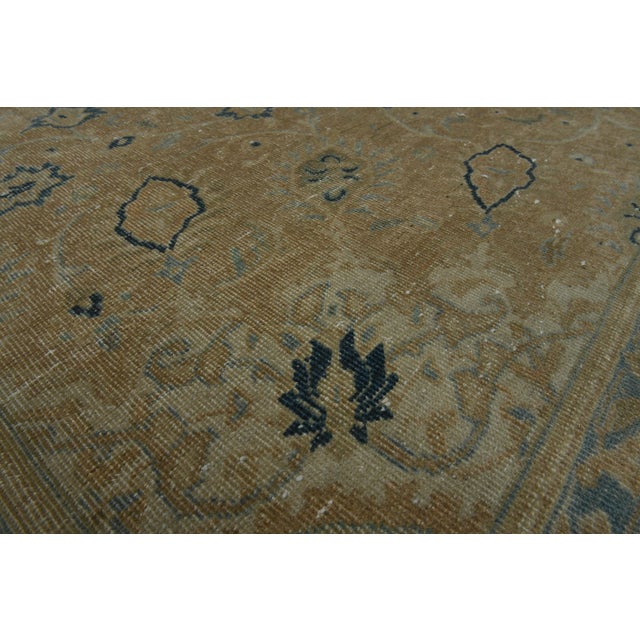 Persian 1970s Vintage Persian Handknotted Wool Orange Oversize Area Rug For Sale - Image 3 of 11