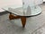Isamu Noguchi Style Glass + Wood Coffee Table For Sale In San Francisco - Image 6 of 12