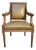 Louis XVI Style Leather Office Chair For Sale