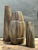 Vintage Snakeskin Wrapped Geometric Vases - Set of 3 For Sale - Image 9 of 12