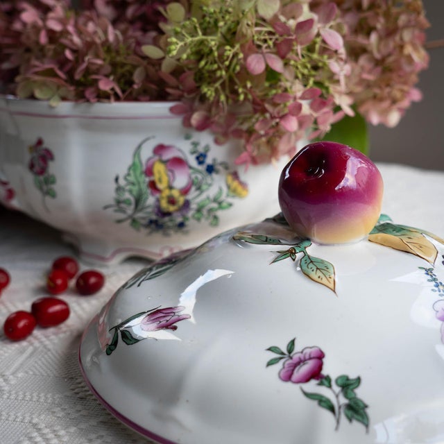 Antique French Soup Tureen from Lunéville, Early 20th Century For Sale - Image 6 of 18