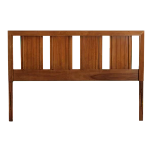 Kent Coffey Mid Century Modern Walnut Full Size Headboard