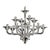 Glass Transparent Linear Murano Glass Chandelier by Simoeng For Sale - Image 7 of 7