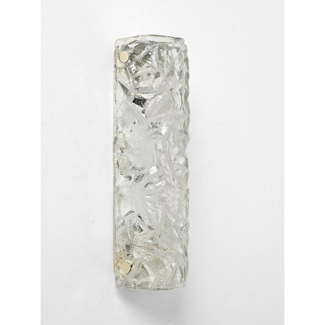 1960s Large Sconces in Murano Ice-Glass from Kaiser Leuchten, 1960s, Set of 2 For Sale - Image 5 of 17