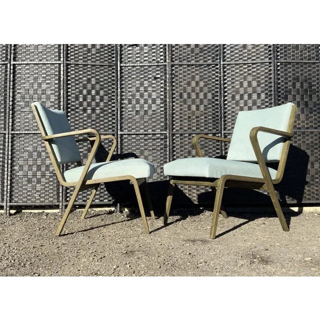 Set of Bauhaus Easy Chairs by Selman Selmanagic for VEB Deutsche Werkstätten Hellerau, German USSR, 1950s For Sale - Image 4 of 12