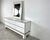 Hollywood Regency White Lacquered Credenza with Mirror from Alain Delon, 1970s, Set of 2 For Sale - Image 3 of 12