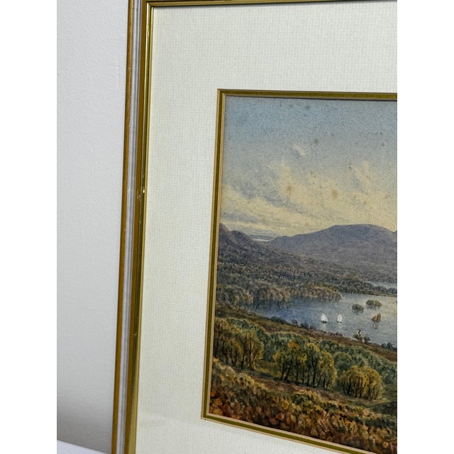 Traditional Dated 1903 Painting of Windermere Orrest Head Lake District Follower Harry Sutton Palmer For Sale - Image 3 of 12