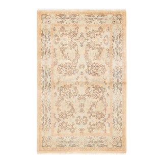 Mogul, One-of-a-Kind Hand-Knotted Area Rug - Ivory, 3' 10" x 6' 3" For Sale