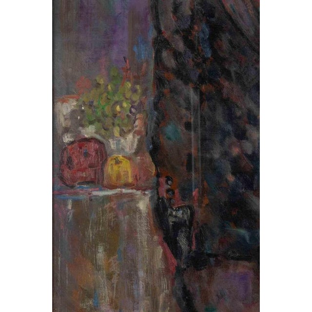 Contemporary Sirio Pellegrini, The Professor, 1969, Oil Painting on Board, Framed For Sale - Image 3 of 7