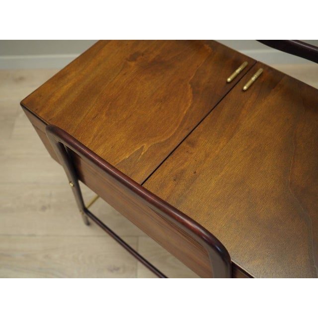 Vintage Walnut Sewing Table, 1970s For Sale - Image 17 of 18