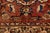 Textile Mid-20th Century Vintage Turkish Anatolian Oushak Rug With Terracotta & Indigo Floral Medallion For Sale - Image 7 of 9