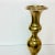 Mid-Century Boho Chic Arts & Crafts Brass Alter Candlestick Holders - A Pair For Sale - Image 10 of 11