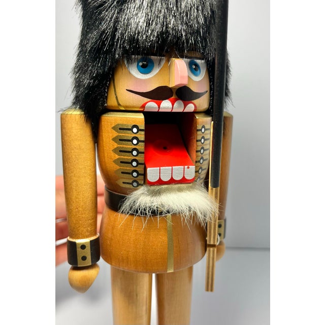 Contemporary Christian Ulbricht-Style Old World Christmas Wooden Solider Rifle Nutcracker For Sale - Image 3 of 8