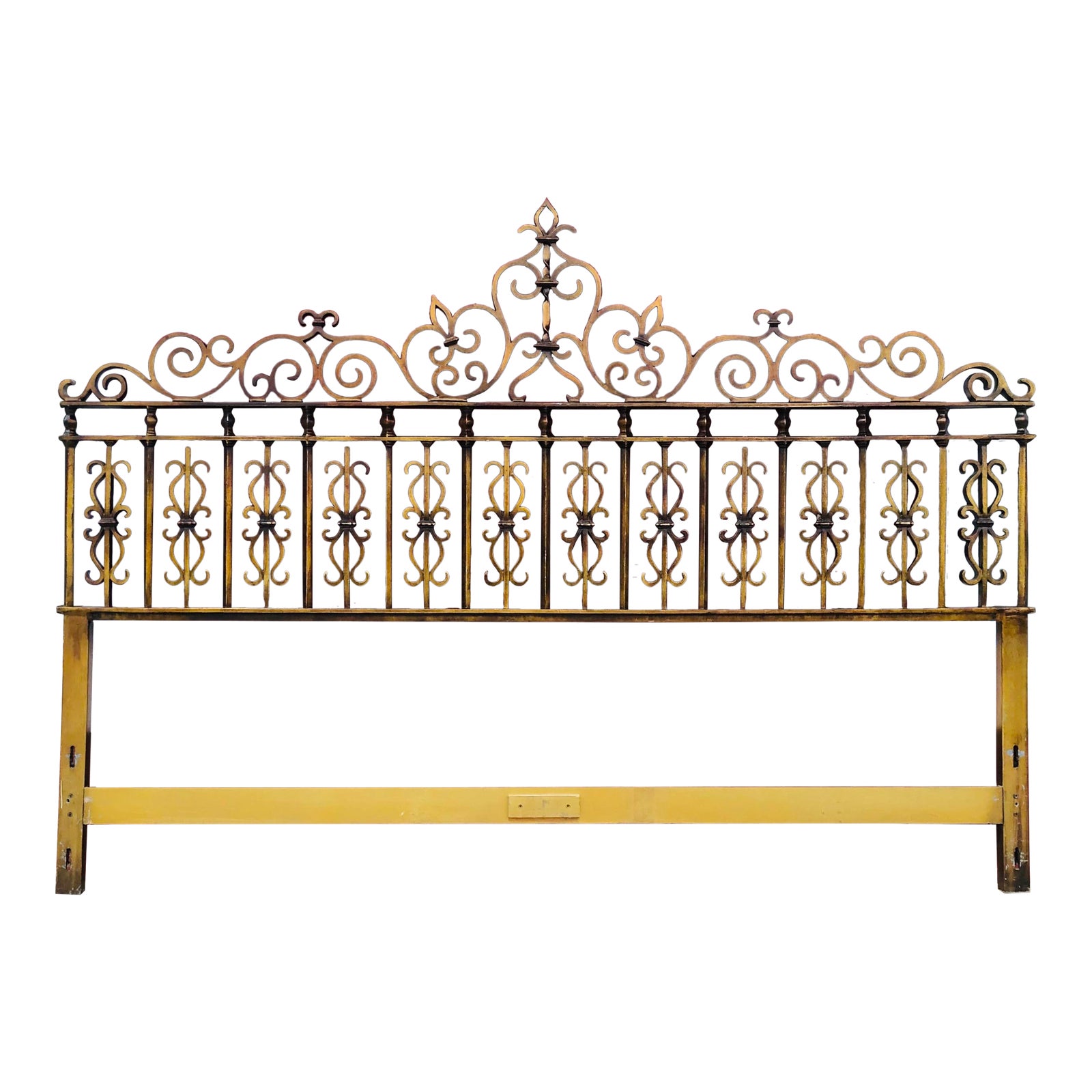 Vintage Drexel Wrought Iron King Headboard Chairish