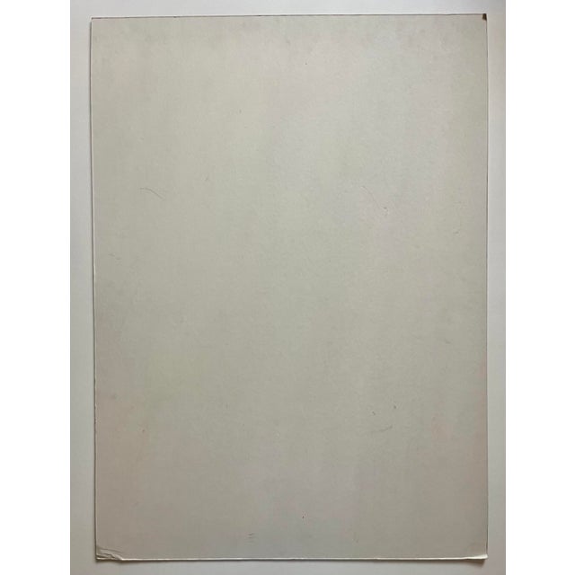 1980s 1984 Hiro Yamagata 'LA's the Place' Unframed Card Board Serigraph Signed 36"x26" For Sale - Image 5 of 5
