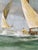 Late 20th Century Original Scharff Large Sailing Painting For Sale - Image 5 of 7