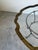 Vintage Hollywood Regency Style Scalloped Brass Frame With Glass Top Coffee Table For Sale - Image 12 of 18