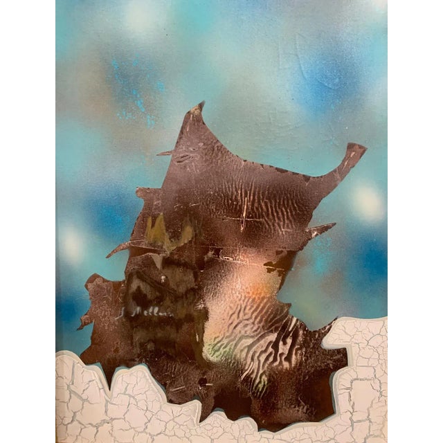 Sergio Melloni, Composition, Mixed Media on Canvas, 1981, Framed For Sale - Image 6 of 6