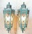 Art Deco Large Pair of Handcrafted Wall-Mounted Solid Brass Lanterns / Sconces For Sale - Image 3 of 18
