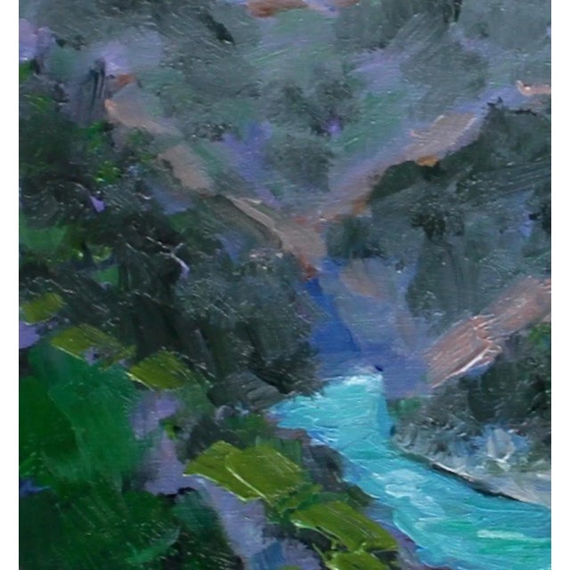 2020s Landscape of the Eel River in Oil For Sale - Image 5 of 7