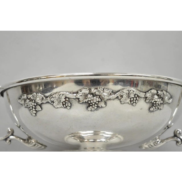 Victorian Vintage Rs Co Sheffield Silver Plated Trophy Cup Pedestal Compote Fruit Bowl For Sale - Image 3 of 13