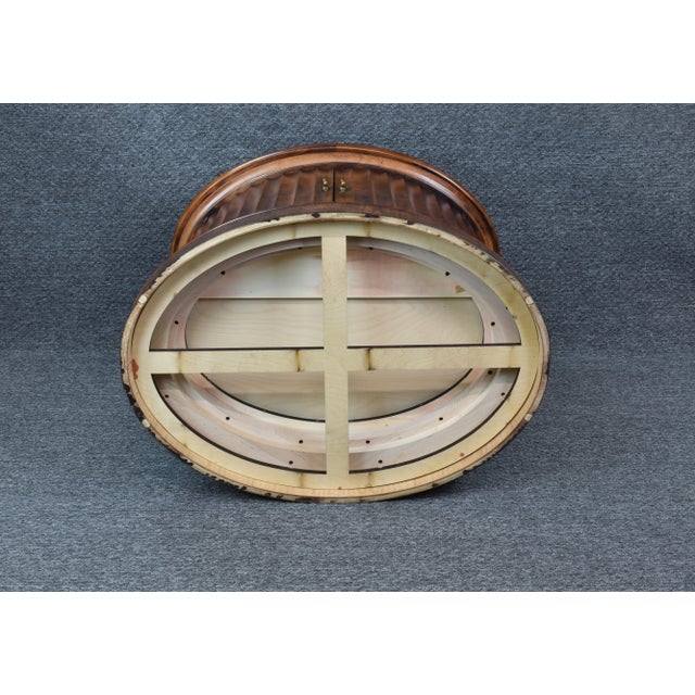 1950s Henredon Oval Fluted Entry Table Chairish