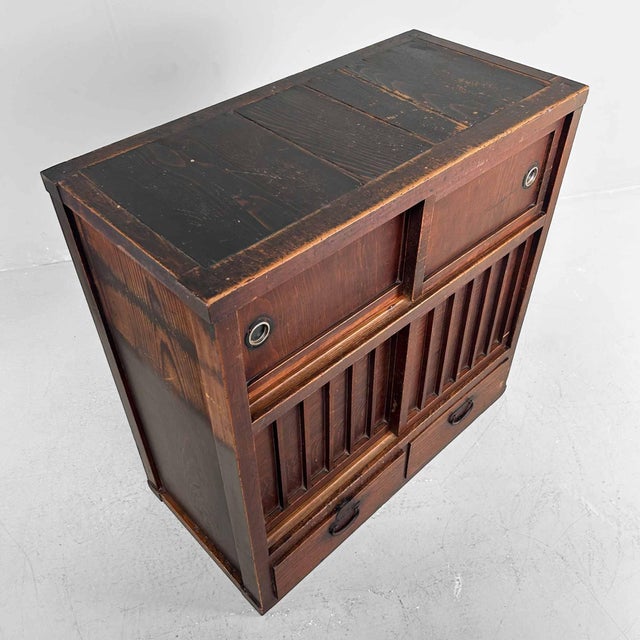 Wood Japanese Meiji Period Storage Cabinet, 1890s For Sale - Image 7 of 14