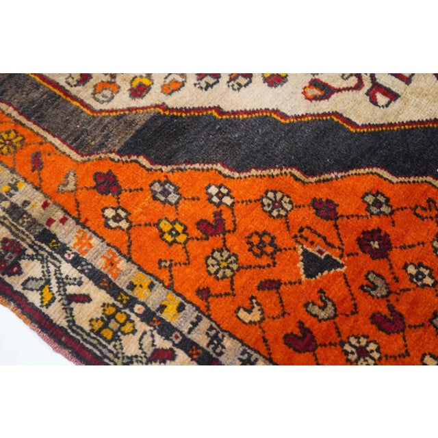 Vintage Tribal Wool Runner 3'6'' X 10'7'' For Sale - Image 4 of 10