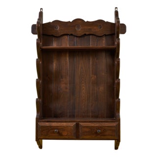 Vintage Wood Rifle Shelf For Sale