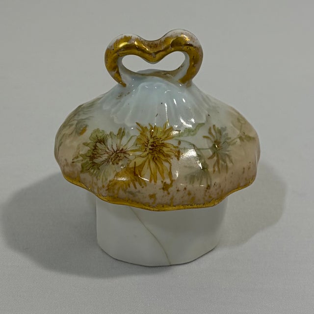 Blue Antique L. Sazerat Limoges Floral Porcelain Tea Pot For Sale - Image 8 of 15