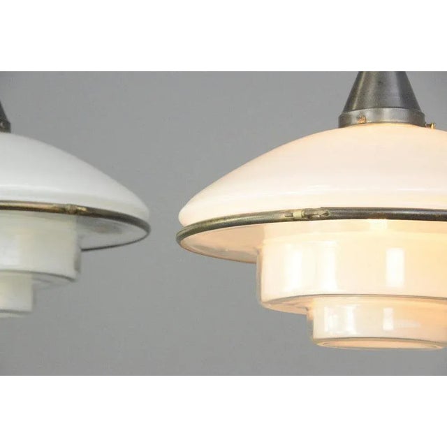 Glass Sistrah P4 Pendant Light from Otto Muller, 1930s For Sale - Image 6 of 10