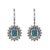 Contemporary 7.07ctt Oval Emerald & Diamond Drop Necklace 18-Karat White Gold, Pair For Sale - Image 3 of 3