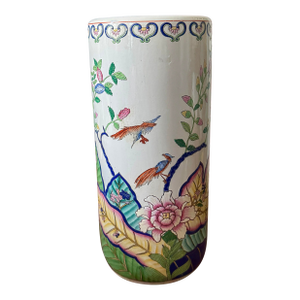 20th Century Chinese Export Tobacco Leaf Umbrella Stand