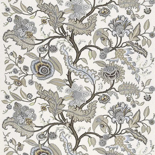 This traditional tree of life design derives from an antique French indienne print, reinterpreted to suit today's rooms....