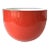 1960s Kaj Franck l Enamel Danish Modern Red and White Bowl For Sale