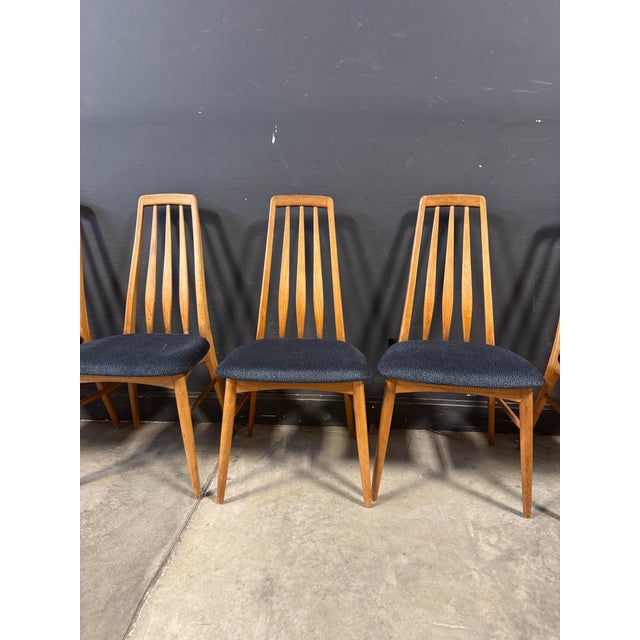 Mid-Century Modern Mid Century Danish Modern Niels Koefoed Eva Dining Chairs 8pcs Set For Sale - Image 3 of 12