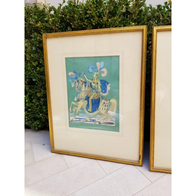 1960s 1960s Three Framed Cut Work Prints For Sale - Image 5 of 12