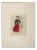 Maurice Van Moppes, Girl, Original Watercolor, Mid, 20th-Century For Sale