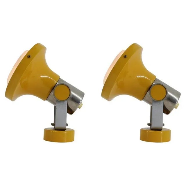 Metal Mid-Century Wall or Table Lamps by Pavel Grus, 1970s, Set of 2 For Sale - Image 7 of 7