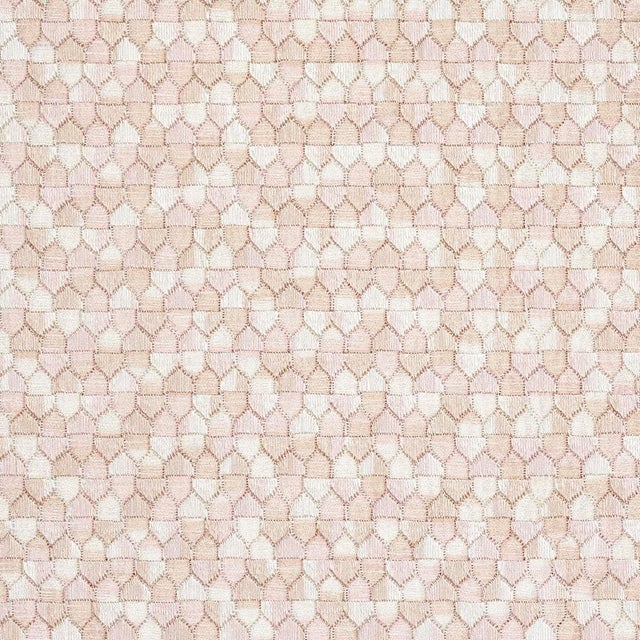 Sample - Schumacher Ivins Embroidery Fabric, Blush For Sale