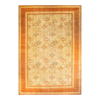 Eclectic, One-of-a-Kind Hand-Knotted Area Rug in Brown, 12' 1" x 17' 8" For Sale