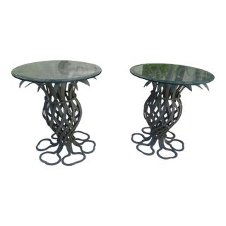 Mid 20th Century Mario Papperzini for Salterini Pineapple Drink Tables - Set of 2, Attributed For Sale