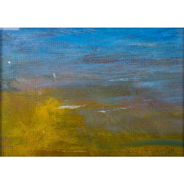 Joan Hyde Shapiro (American, XX - XXI), "At Dawn", Gouache on Canvas Board, signed lower right, titled to verso, white...