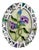 Bochic Exquisite and Bold Mosaic Flower Ring, Size 6.5 For Sale