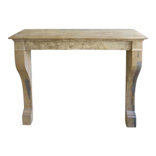 Antique Natural Stone Fireplace Mantel For Sale