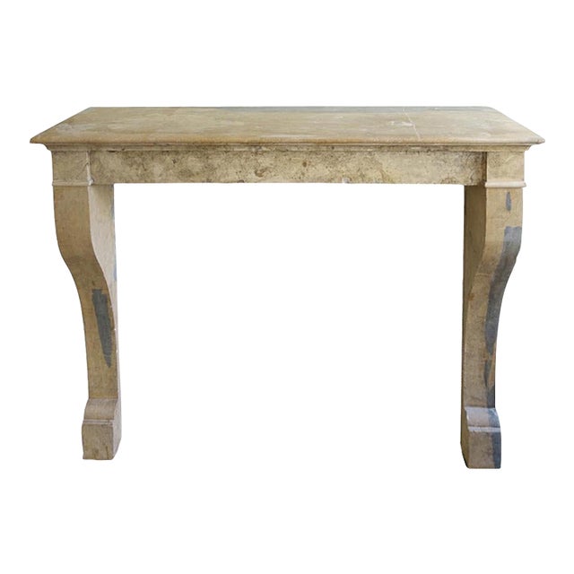 Antique Natural Stone Fireplace Mantel For Sale