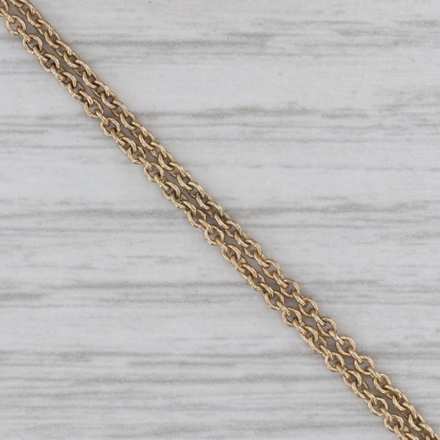 Modern 0.12ctw Sapphire Slide Charm Bracelet 14k Gold 6.5" Cable Chain Richard Glatter For Sale - Image 3 of 6